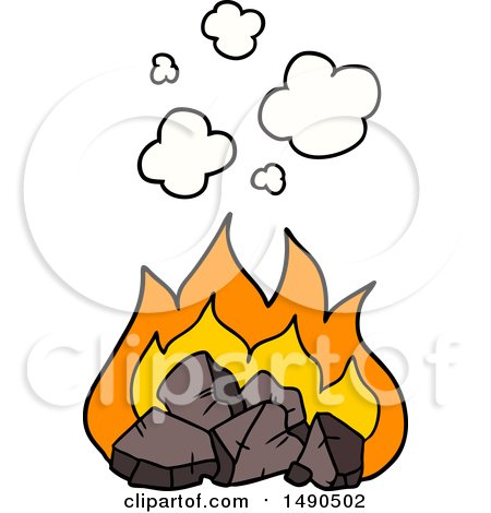 Clipart Cartoon Hot Coals by lineartestpilot #1490502