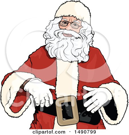 Clipart of Santa Claus - Royalty Free Vector Illustration by dero
