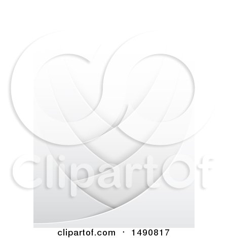 Clipart of a Grayscale Abstract Layer Background - Royalty Free Vector Illustration by dero