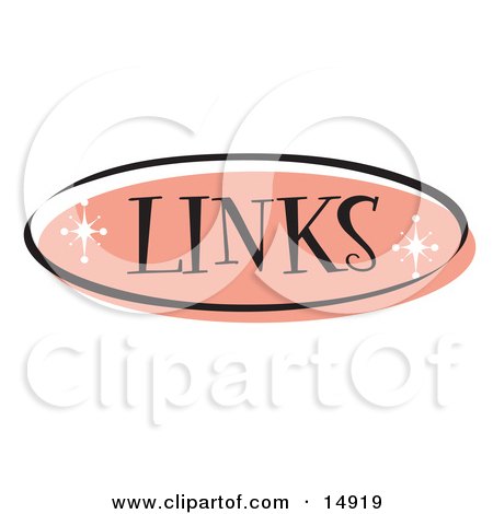 Pink Links Website Button That Could Link To A References or Suggested Sites Page On A Site Clipart Illustration by Andy Nortnik