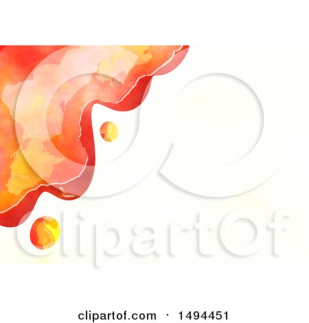 Clipart of a Watercolor Design on a White Background - Royalty Free Illustration by Prawny