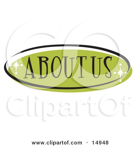 Green About Us Website Button That Could Link To An Information Page On A Site Clipart Illustration by Andy Nortnik