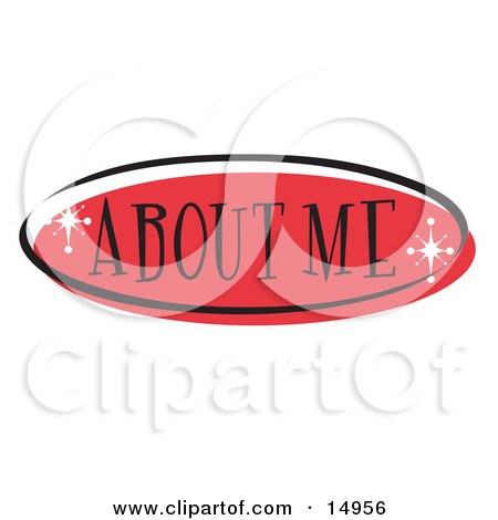 Red About Me Website Button That Could Link To An Information Page On A Site Clipart Illustration by Andy Nortnik