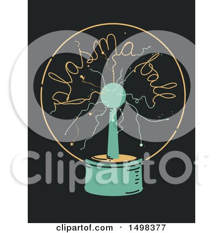 Clipart of a Plasma Ball - Royalty Free Vector Illustration by BNP Design Studio