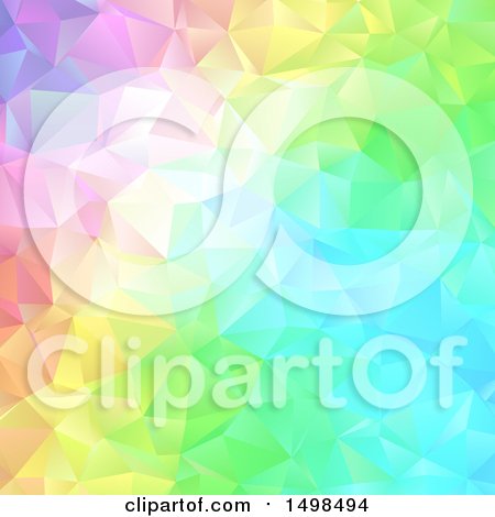 Clipart of a Colorful Geometric Background - Royalty Free Vector Illustration by KJ Pargeter