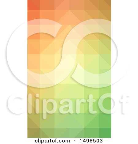 Clipart of a Low Poly Geometric Business Card Design - Royalty Free Vector Illustration by KJ Pargeter