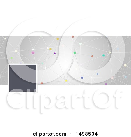 Clipart of a Network Social Media Cover Banner Design Element - Royalty Free Vector Illustration by KJ Pargeter