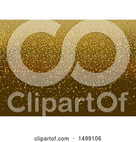 Clipart of a Golden Background - Royalty Free Vector Illustration by dero