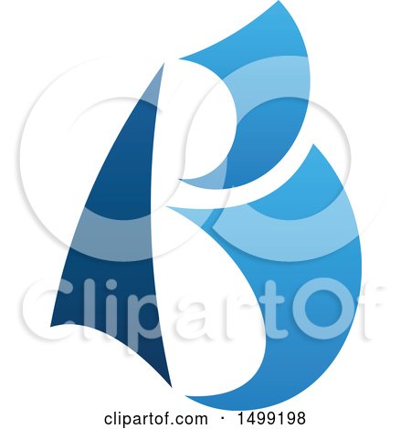 Clipart of an Abstract Letter B Logo - Royalty Free Vector Illustration by Vector Tradition SM