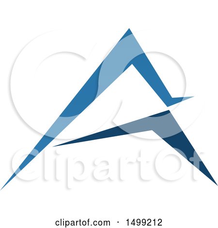 Clipart of an Abstract Letter a Logo - Royalty Free Vector Illustration by Vector Tradition SM