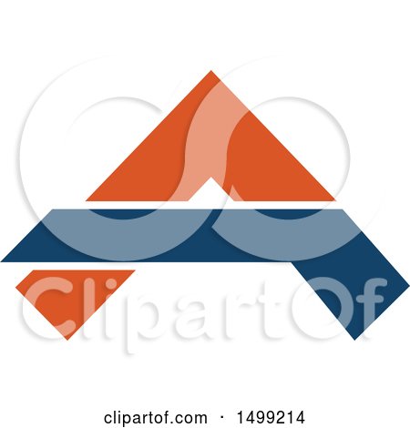 Clipart of an Abstract Letter a Logo - Royalty Free Vector Illustration by Vector Tradition SM