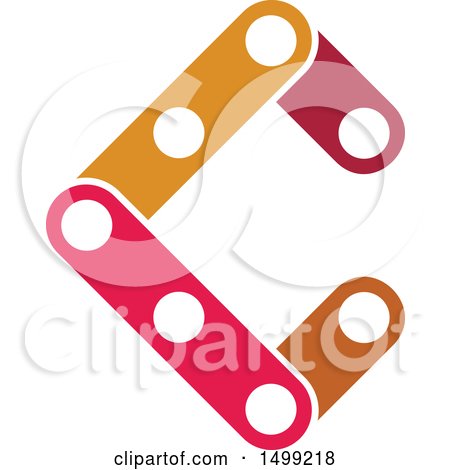 Clipart of an Abstract Letter C Logo - Royalty Free Vector Illustration by Vector Tradition SM