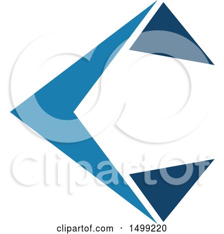 Clipart of an Abstract Letter C Logo - Royalty Free Vector Illustration by Vector Tradition SM