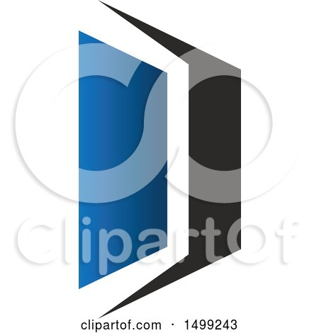 Clipart of an Abstract Letter D Logo - Royalty Free Vector Illustration by Vector Tradition SM