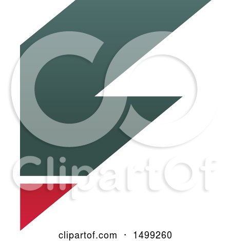 Clipart of an Abstract Letter F Logo - Royalty Free Vector Illustration by Vector Tradition SM