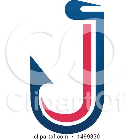 Clipart of an Abstract Letter J Logo - Royalty Free Vector Illustration by Vector Tradition SM