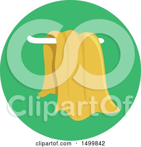 Clipart of a Hand Washing Towel Icon - Royalty Free Vector Illustration by BNP Design Studio
