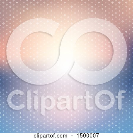 Clipart of a Blurred Sunset Background with Dots - Royalty Free Vector Illustration by KJ Pargeter