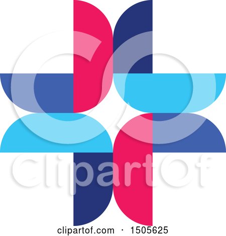 Clipart of a Medical Cross Design - Royalty Free Vector Illustration by elena