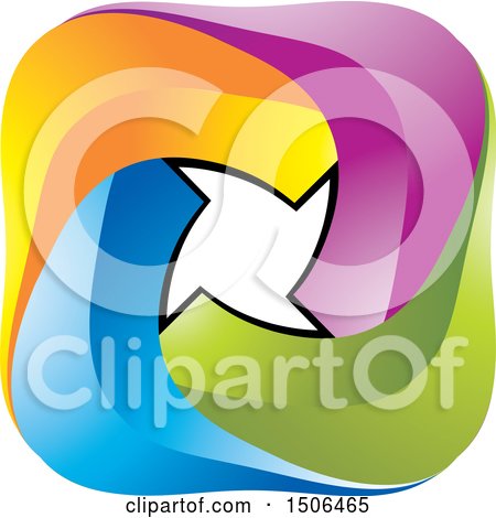 Clipart of a Colorful Icon - Royalty Free Vector Illustration by Lal Perera