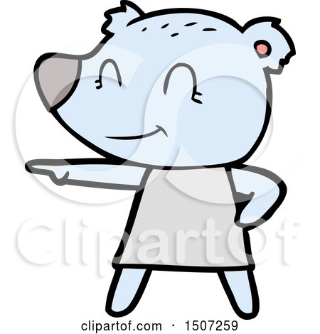 Female Bear Cartoon by lineartestpilot