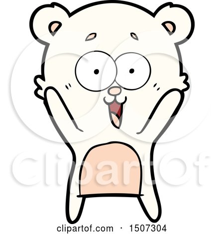 Laughing Teddy Bear Cartoon by lineartestpilot