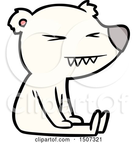 Angry Polar Bear Cartoon by lineartestpilot #1507321