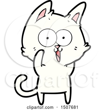 Funny Cartoon Cat by lineartestpilot #1507681