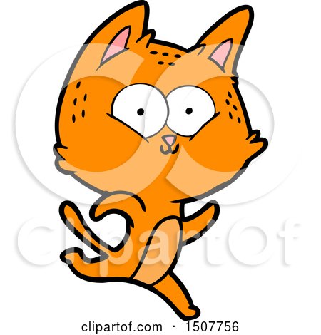 Cartoon Cat Running by lineartestpilot