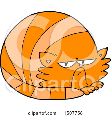 Cartoon Grumpy Cat by lineartestpilot