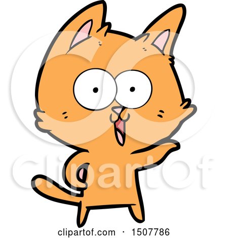 Funny Cartoon Cat by lineartestpilot #1507786