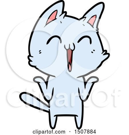 Happy Cartoon Cat by lineartestpilot #1507884