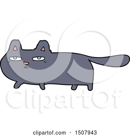 Cartoon Sly Cat by lineartestpilot