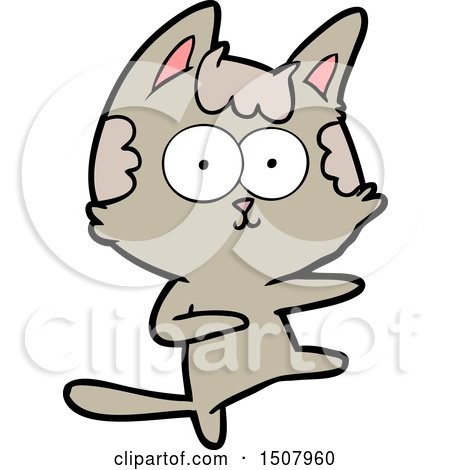 Dancing Cartoon Cat by lineartestpilot