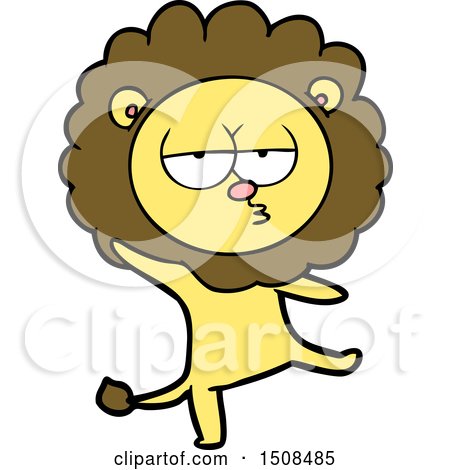 Cartoon Dancing Lion by lineartestpilot