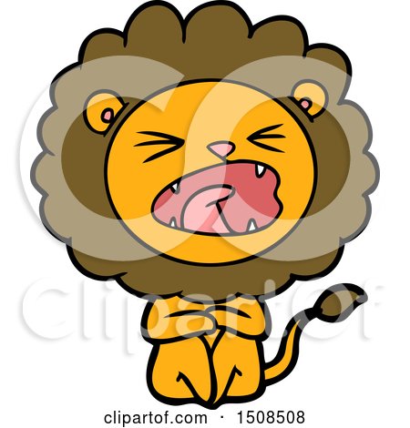 Cartoon Angry Lion Posters, Art Prints by - Interior Wall Decor #1508508