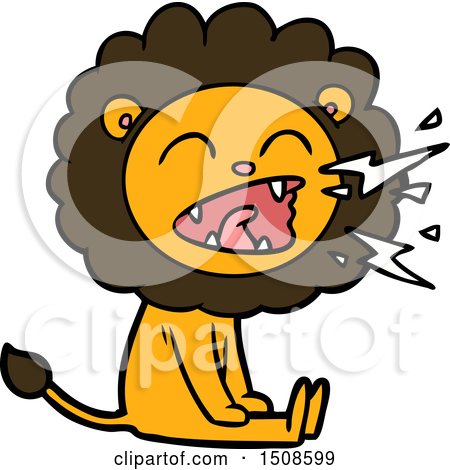 Cartoon Roaring Lion by lineartestpilot #1508599