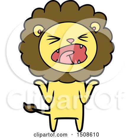 Cartoon Lion by lineartestpilot