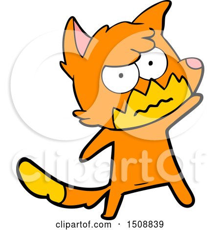 Cartoon Annoyed Fox by lineartestpilot