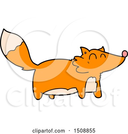Fat Cartoon Fox by lineartestpilot