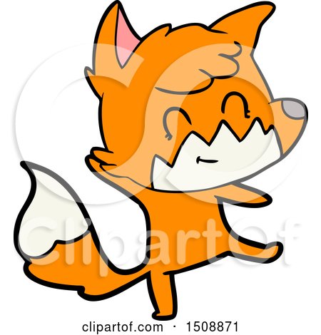 Cartoon Friendly Fox by lineartestpilot