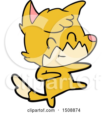 Cartoon Friendly Fox by lineartestpilot