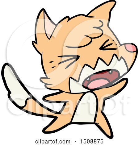 Angry Cartoon Fox by lineartestpilot