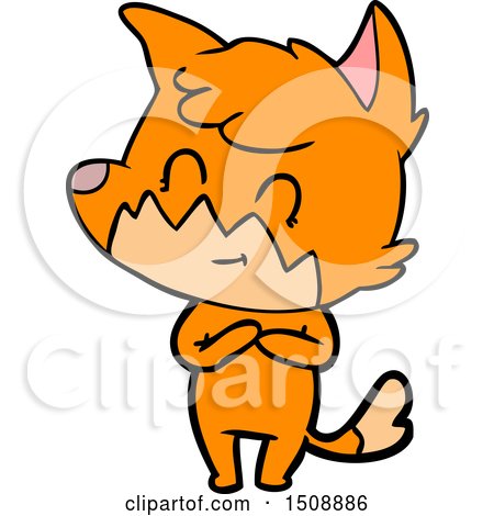 Cartoon Friendly Fox by lineartestpilot