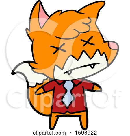 Cartoon Dead Fox by lineartestpilot