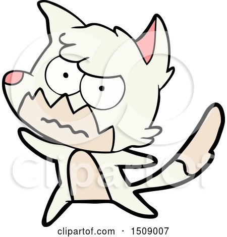Cartoon Annoyed Fox by lineartestpilot