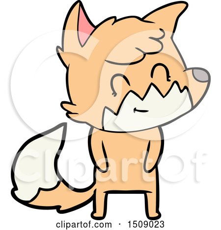 Cartoon Friendly Fox by lineartestpilot