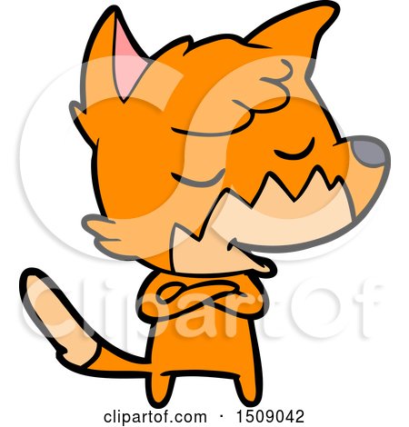 Friendly Cartoon Fox by lineartestpilot