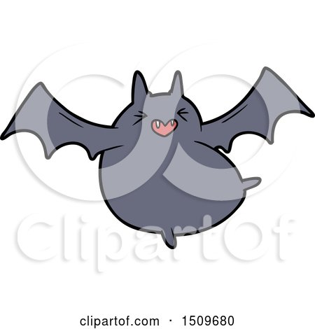 Spooky Cartoon Bat by lineartestpilot