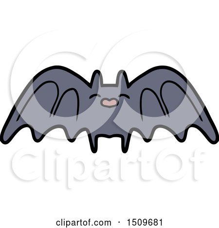 Spooky Cartoon Bat by lineartestpilot